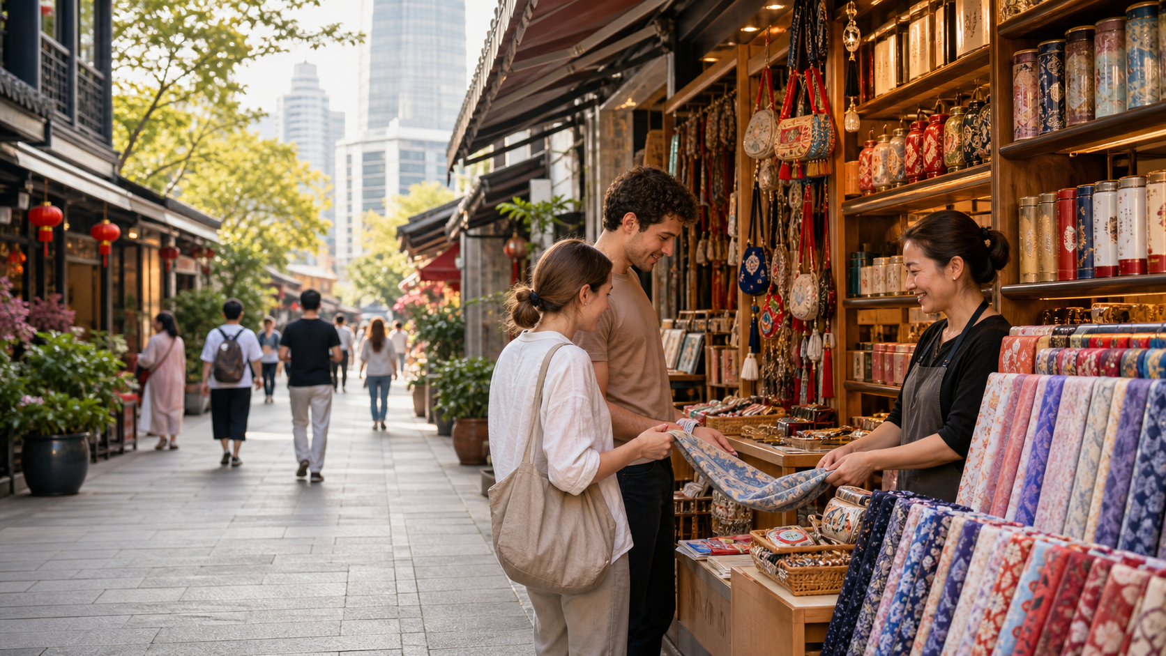 Local market guide for international visitors in China